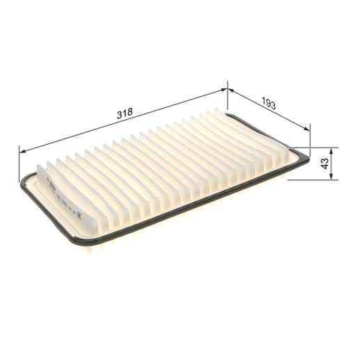 Bosch engine air filter fits - air,
