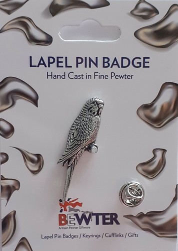 English pewter budgie - pewter,,