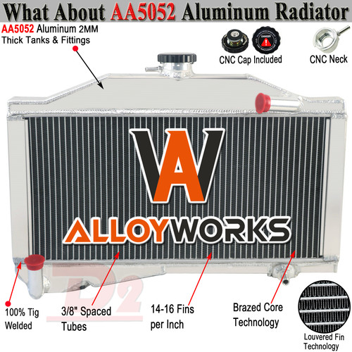 Row aluminium radiator for - 2,
