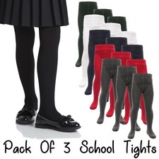 Girls Tights Black Opaque