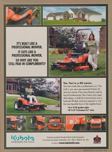 2005 kubota zero turn - zero-turn, lawn