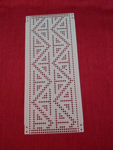 Hand punched punchcard use - punched,