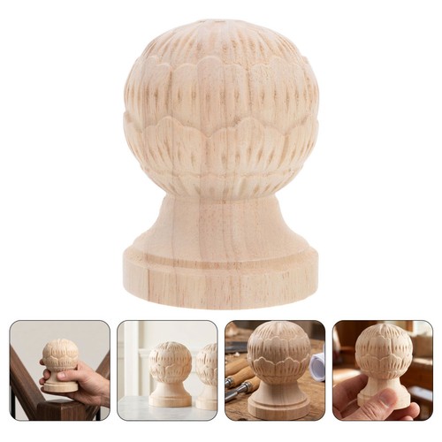 Pcs unpainted wood post cap - pcs,