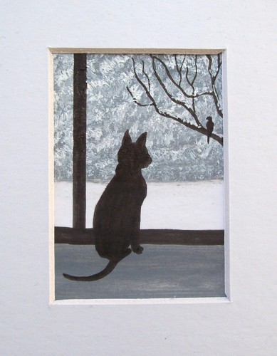 Aceo original hand - hand, painted