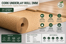 Cork underlay roll sheet - cork,