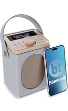 Portable DAB+ Radio with Bluetooth | 15 Hour Battery Playback and Mains Powered 