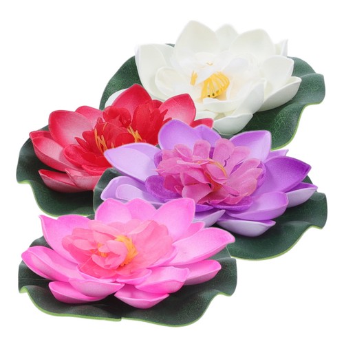 Pcs artificial lotus flowers - 4,