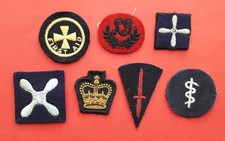 cloth military embroidered small badges x 7