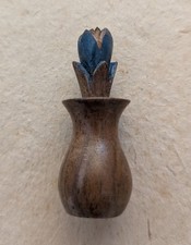 Dolls House Handmade Wooden Vase Over 80 Years Old