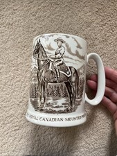The Royal Canadian Mounted Police Tankard By Burslem England 5 Inches Tall
