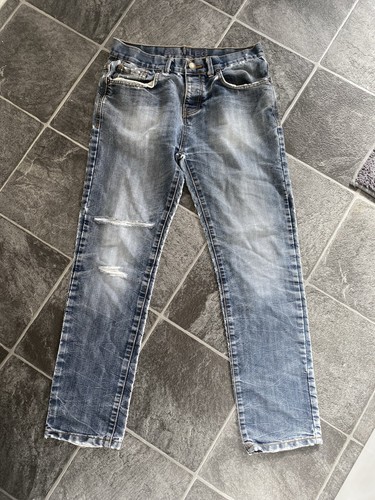 Mens ripped slim leg jeans - mens,