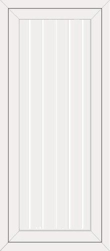 White full height upvc door - white,