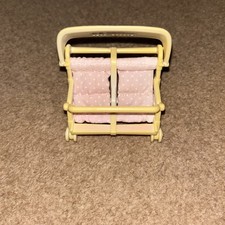 Sylvanian Families Nursery Baby Double Push Chair Pink Cute Good condition
