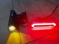 Cateye Volt 100 usb front light & rear Amtech usb led cob light 7 modes & strobe