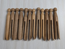 Vintage Wooden Clothes Pegs