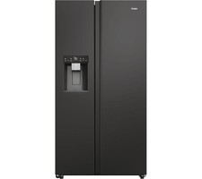 Haier HSW59F18EIPT Smart American Fridge Freezer Plumbed Slate Black