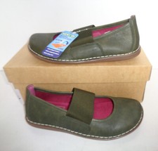 New ladies leather green - new,