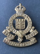 Royal Canadian Ordnance Corps, Genuine Cap Badge. WW2