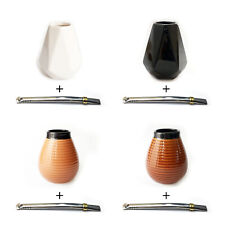 Yerba Mate Ceramic Gourd And