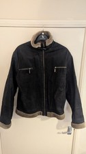 Feraud Genuine Leather Aviator Style Jacket Large