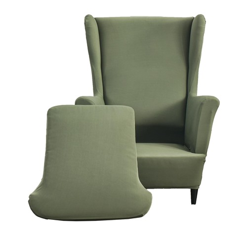 Polyester wing chair - polyester,