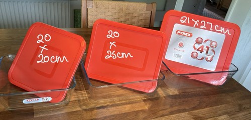Pyrex classic set - pyrex, 3-glass