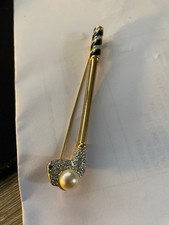 VINTAGE SIGNED SWARVOSKI GOLF