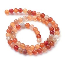 Carnelian Gemstone Round Beads