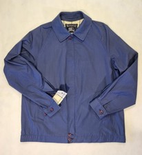 Vintage Burberry Lightweight Harrington Jacket Navy Blue Check Large 44"-46" Vgc