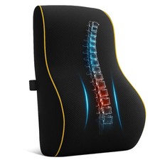 Lumbar Back Support Cushion Car Seat Wheelchair Office Chair Pillow Memory Foam