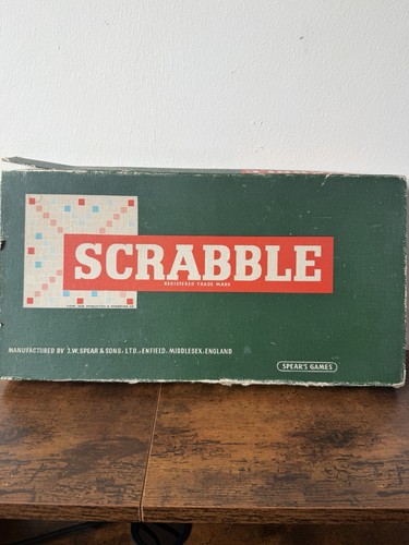 Vintage scrabble board game - vintage,