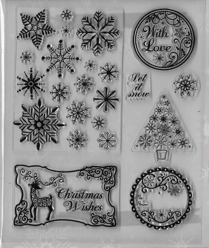 Christmas clear stamp set - stamp, for