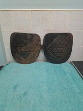 Two Rare Antique Cast Iron Bridge Signs - From A Newark Bridge United Kingdom.