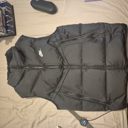 Nike puffer gilet black size - black, s