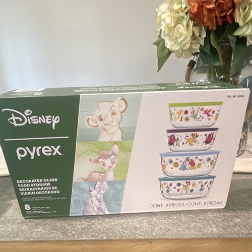 Pyrex disney decorated glass - pyrex,