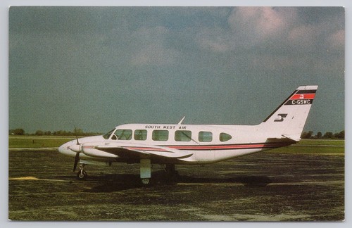 Postcard south west air piper - postcard,