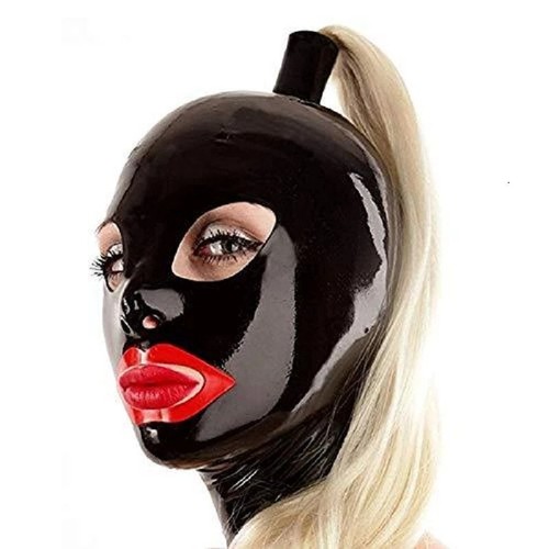 Black latex rubber - black,