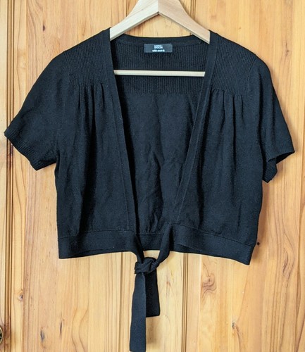 Black shrug tie - tie, up