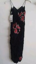 Oh Polly Black Floral Dress