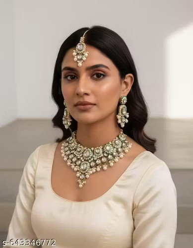 Gold plated jewellery set rani - plated,