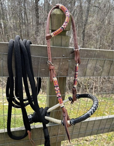 Bitless hackamore rawhide - bitless,
