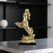Mermaid Statue Tabletop Ornament Collectible Home Decoration Gift Artwork