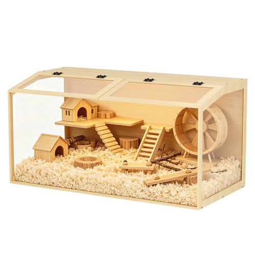 Bingopaw wooden hamster - bingopaw, cage