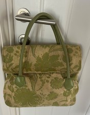 Green & Beige Sander Hand bag