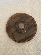 Large Marbled Brown Deco /