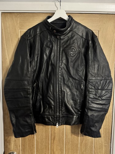 Black leather ducati meccanica - black,