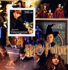 Turkmenistan 2001  HARRY POTTER   Souvenir Sheet Perforated MNH