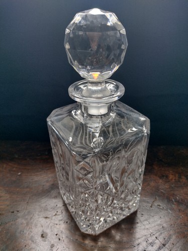 Vintage crystal decanter - vintage,