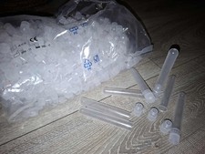 100 x Plastic test tubes