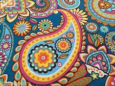 BLUE PAISLEY Upholstery